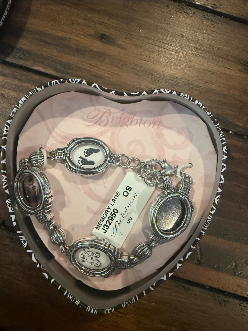 Brighton Silver Memory Lane Photo Link Bracelet - Silver